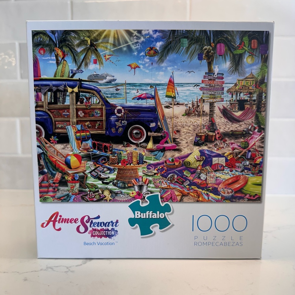 Buffalo “Beach Vacation” Aimee Stewart 1000 piece puzzle
